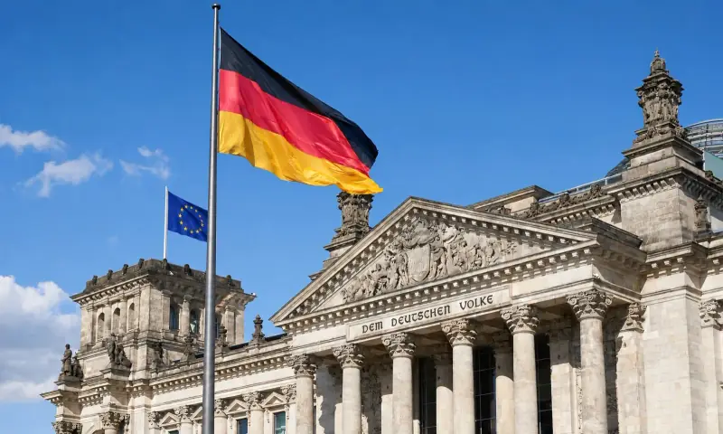 The Reichstag building in Berlin, seat of the German Bundestag